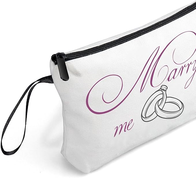 Bachelorette Gifts for Bride,Engagement Gifts,Bridal Shower Gifts for Bride To Be,Small Cosmetic Travel Makeup Bag,Bride Makeup Bag,Engaged Gifts,Bridal Shower Gifts,Funny Engagement Gifts