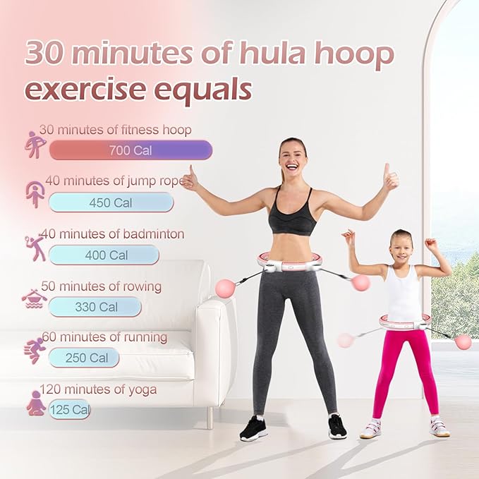 EPEHSPORT Silent Infinity Smart Hoops with Counter 22"-44" 2 in 4 Abdomen