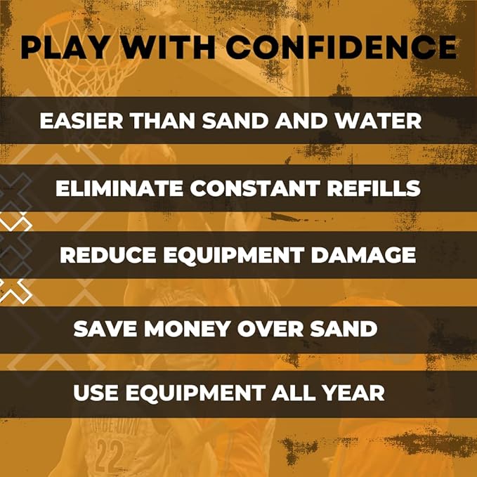 Polymer for Anchoring Down Basketball Goals, Freestanding Punching Bag, Outdoor Umbrella, Volleyball Nets, Etc. JUST ADD Water - Replaces Sand & Sandbags for Bases 16 oz