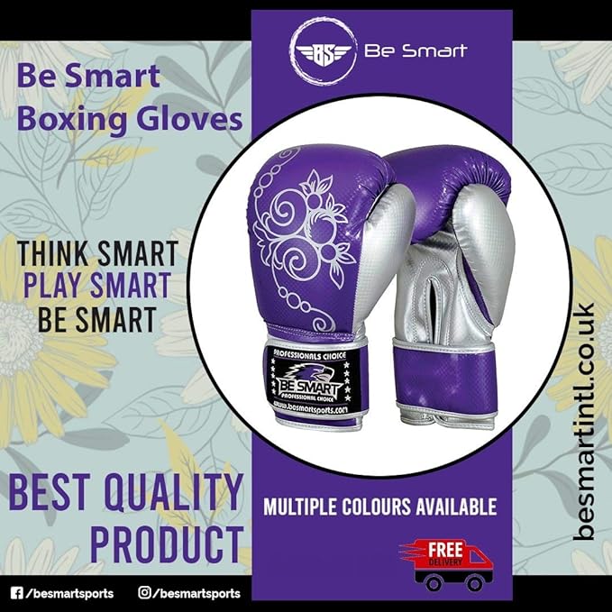 Be Smart Kids Boxing Gloves 4-12 Years 4oz 6oz Training Gloves for Children Sparring Youth Boxing Gloves Junior Training Mitts Punch PU Leather MMA Muay Thai Kick Boxing