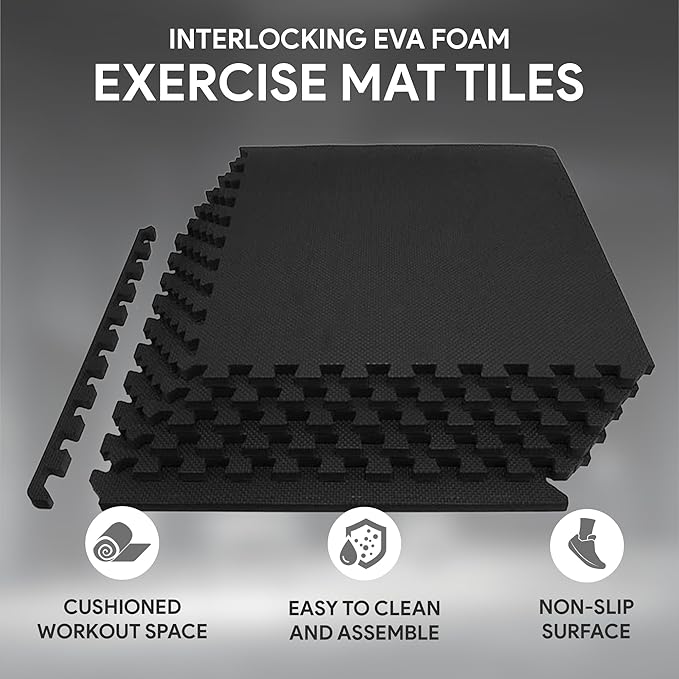 BalanceFrom Puzzle Exercise Mat with EVA Foam Interlocking