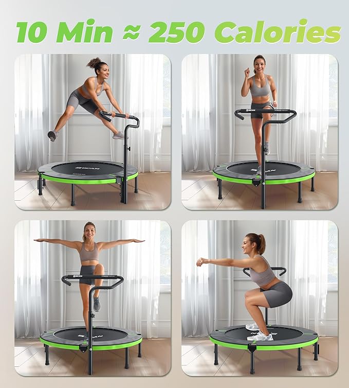 BCAN 40"/48" Foldable Mini Trampoline 330lbs/440lbs