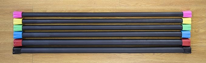 Signature Fitness Total Body Workout Weighted Bar Weighted