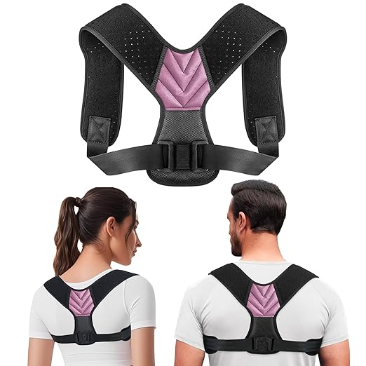 Posture Corrector for Men and Women, Adjustable Shoulder Brace, Invisible Back Support Brace Shoulder Straightener for Neck Shoulder & Upper Back Pain Relief, Medium