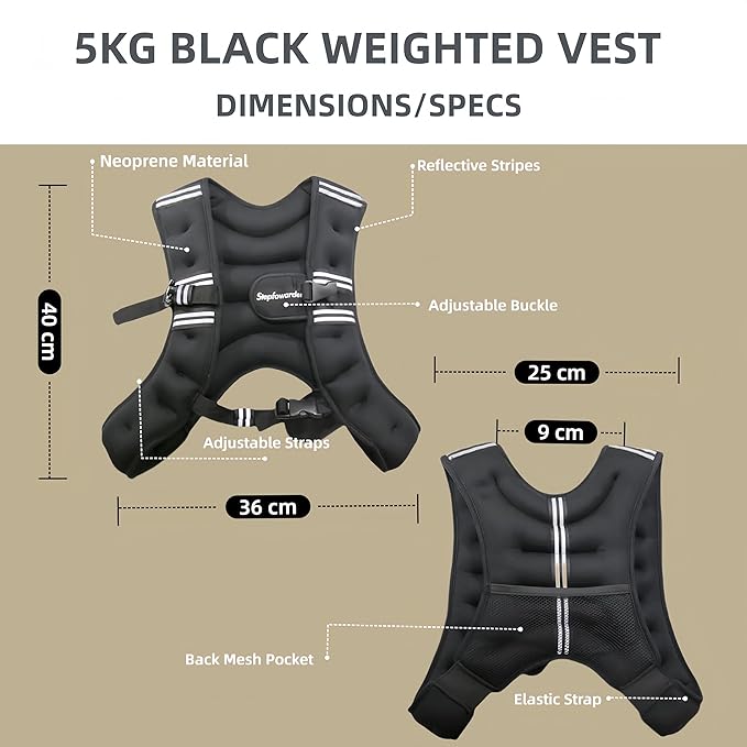 Weighted Vest for Women Men Kids, 6lbs/12lbs/4-10lbs Adjustable Weight Vest with Reflective Stripes, Upgrade Strength Training Vest for Running, Body Workout, Jogging, Cadio, Walking