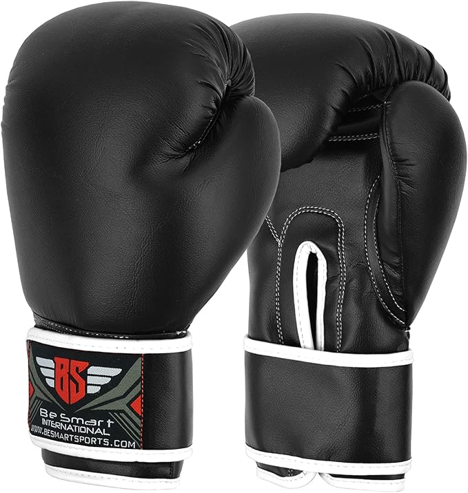Be Smart Kids Boxing Gloves 4-12 Years 4oz 6oz Training Gloves for Children Sparring Youth Boxing Gloves Junior Training Mitts Punch PU Leather MMA Muay Thai Kick Boxing
