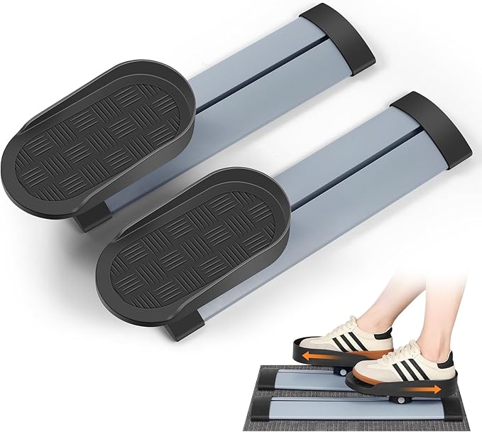 Leg Exerciser While Sitting for Seniors,Knee & Shoulder Exerciser for Home Office with Non-Slip Mat, Adaptable for Under Desk Arm& Leg Pedal Exerciser with Resistance, Low Impact Workout for Rehab