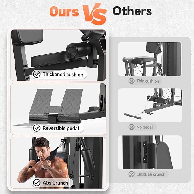 Sportsroyals Home Gym 154LBS Weight