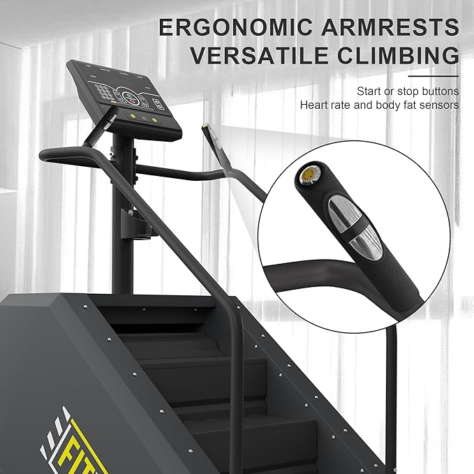 Stair Stepper Machine, Continuous climbing Stair Machine, Commercial Grade Stair Stepping Machine for Cardio and Lower Body Workouts, Max Load 375LBS