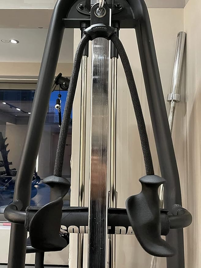 Tricep Rope Cable Attachment Adustable Length (24-54 Inch) ,Ideal Alternative for 27 36 48 Inch Long Tricep Ropes, Greater Range of Motion,Pull Down Rope Extension Straps Cable Crossover Accessories