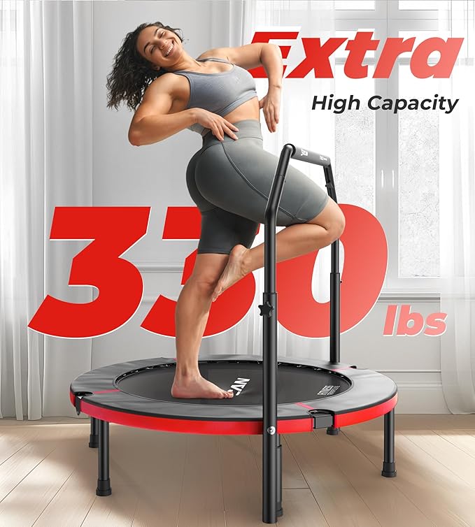 BCAN 40"/48" Foldable Mini Trampoline 330lbs/440lbs