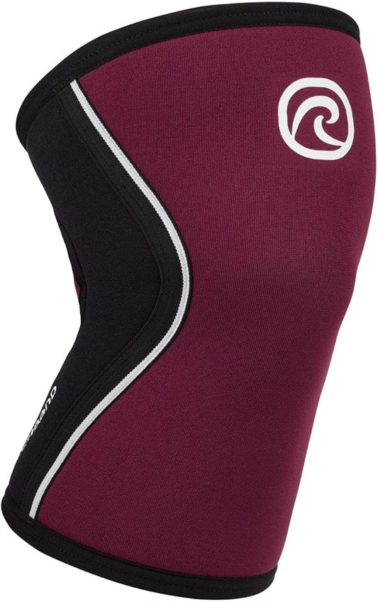 Rehband 5mm Knee Sleeves for Functional Training, Cross-Training & Powerlifting, Weightlifting Knee Support made of Neoprene, Unisex, Colour:Burgundy, Size:X-Small