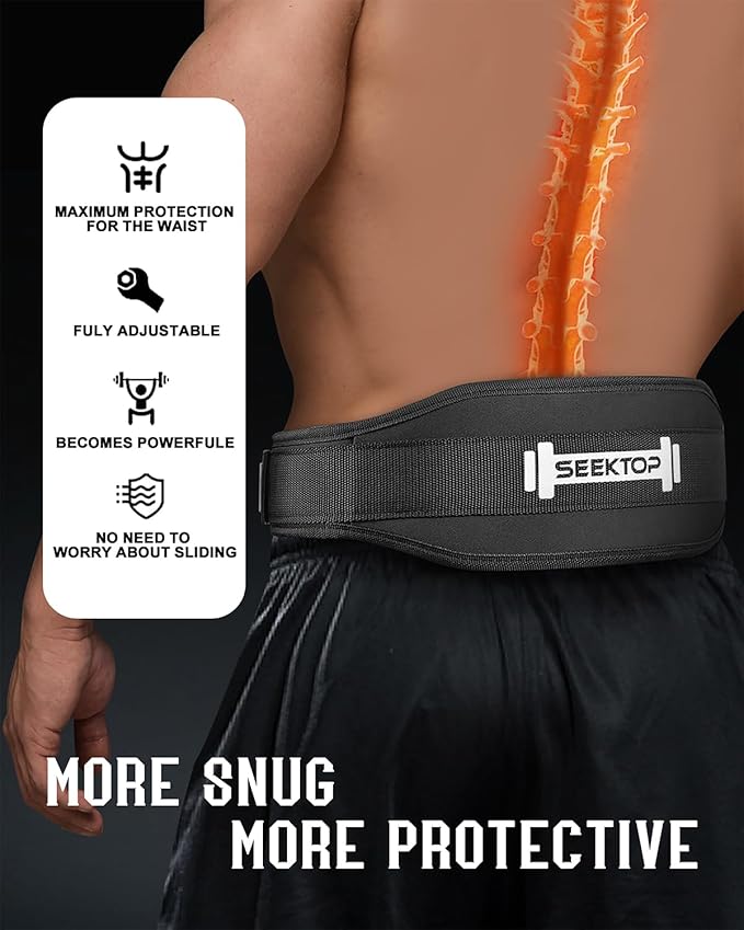 Seektop Weight Lifting Belt - Gym Lifting Belt 4 Inch