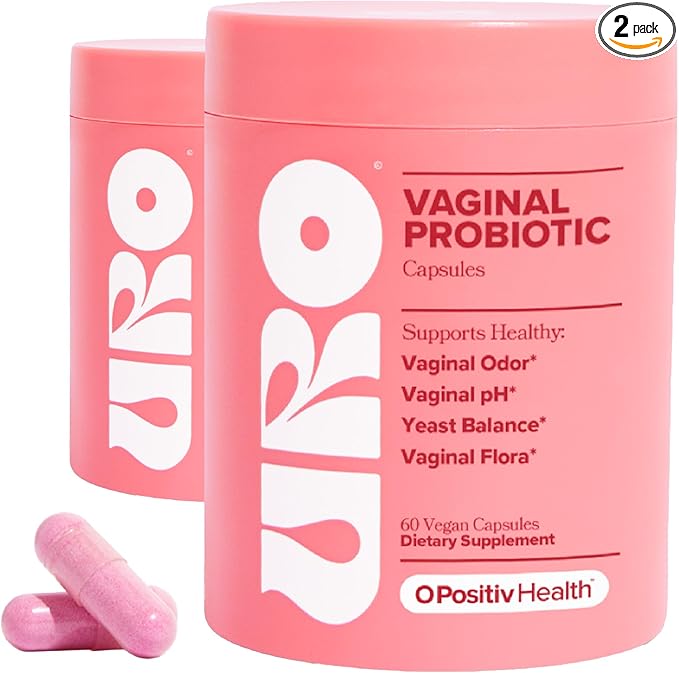 URO Vaginal Probiotics for Women pH Balance 60 Count 2)