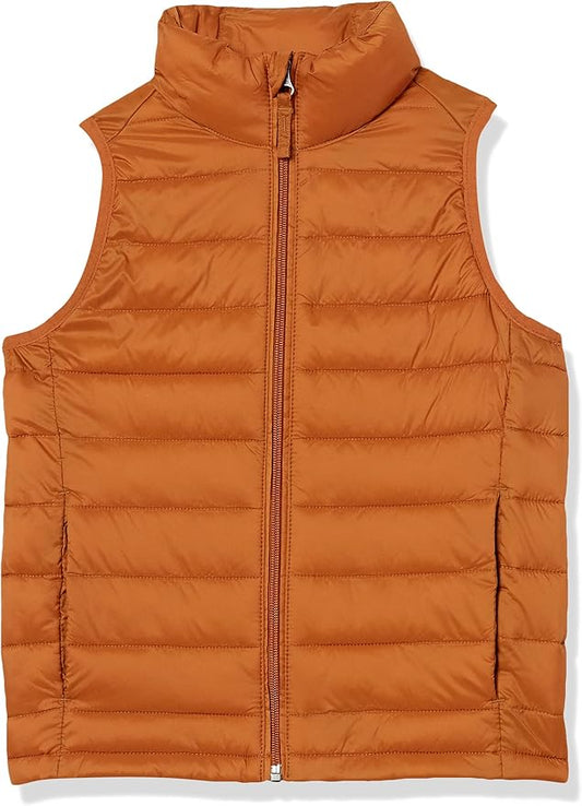 Amazon Essentials Boys and Toddlers' Lightweight Water-Resistant Packable Puffer Vest