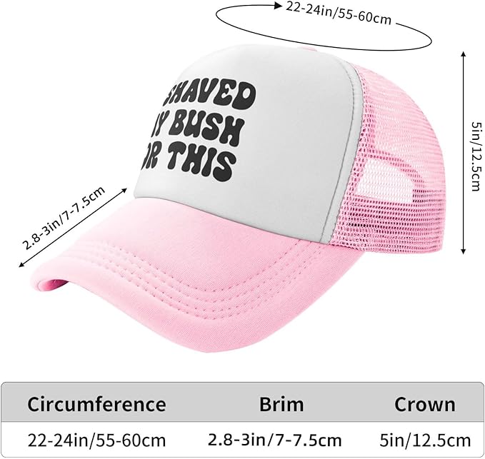 Put It On My Husband's Tab Drinking Trucker Hat - Funny Pink Trucker Hat for Women and Men