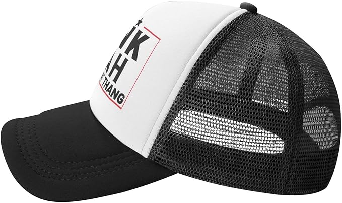 Put It On My Husband's Tab Drinking Trucker Hat - Funny Pink Trucker Hat for Women and Men