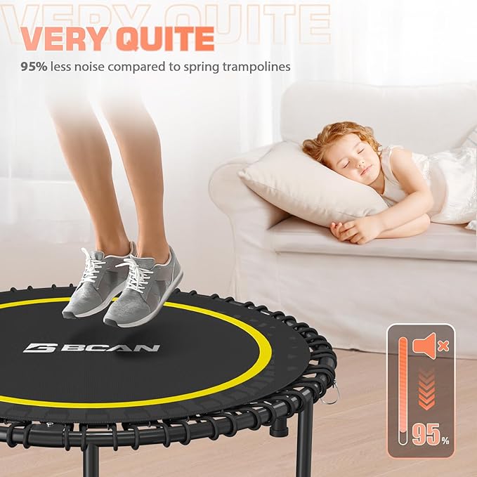 BCAN 450/550 LBS Foldable Mini Trampoline 40"/48" Fitness