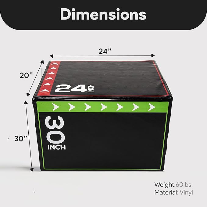 BalanceFrom Plyo Jumping Exercise Box, Home Gym Workout Trainer, Multiple Options