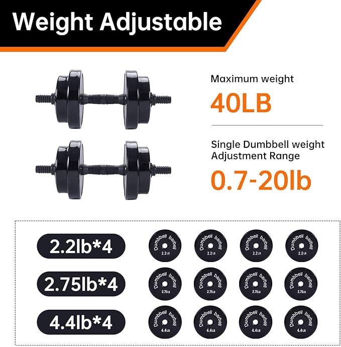 Nice C Weights 20-40-50-70LB 3-in-1 3-in-1 set,