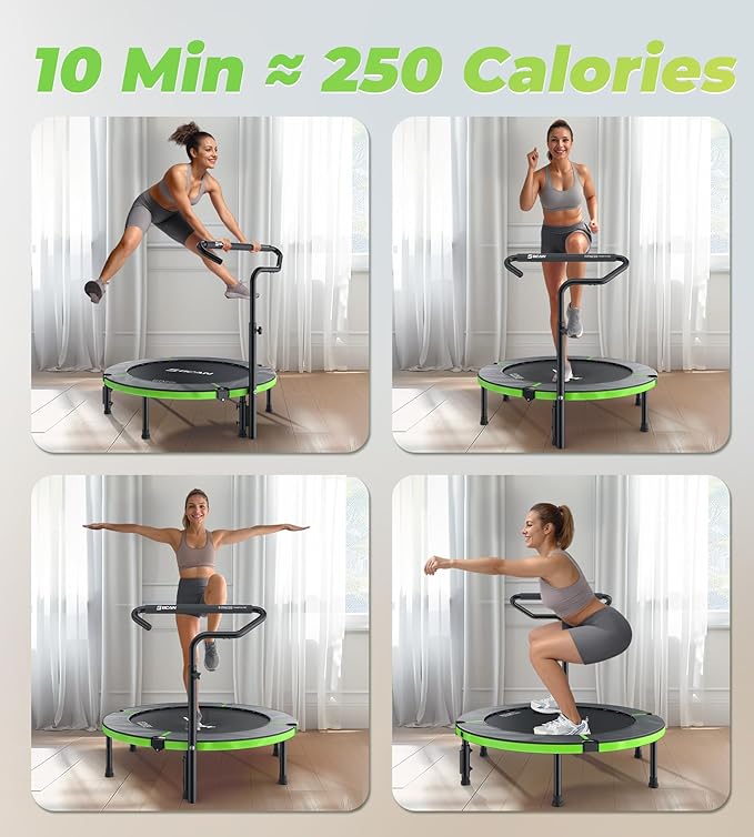 BCAN 40"/48" Foldable Mini Trampoline 330lbs/440lbs