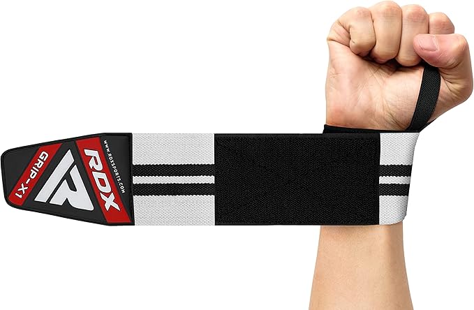 RDX Wrist Wraps for Weightlifting (Pair), IPL USPA Approved, Elasticated 18” Cotton Straps Support with Thumb Loop, Gym Wrap for Weight Lifting Powerlifting Competition Strength Training Bodybuilding