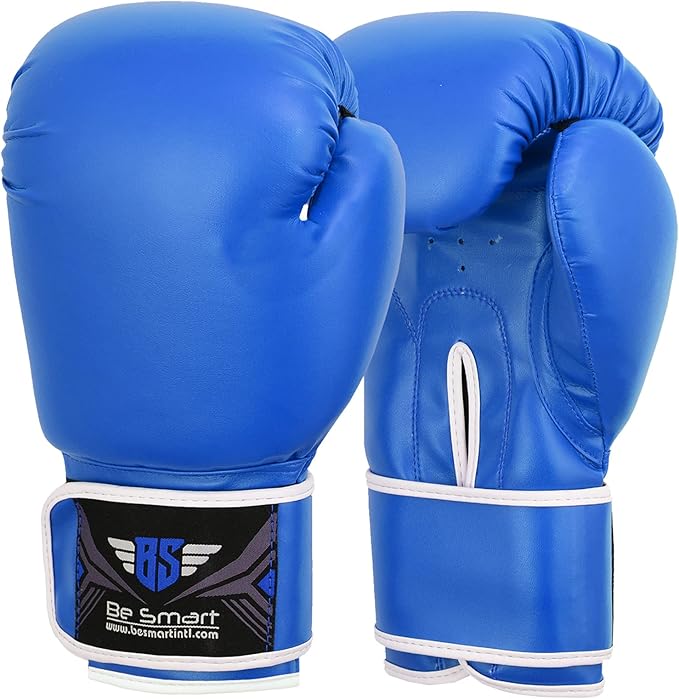 Be Smart Kids Boxing Gloves 4-12 Years 4oz 6oz Training Gloves for Children Sparring Youth Boxing Gloves Junior Training Mitts Punch PU Leather MMA Muay Thai Kick Boxing