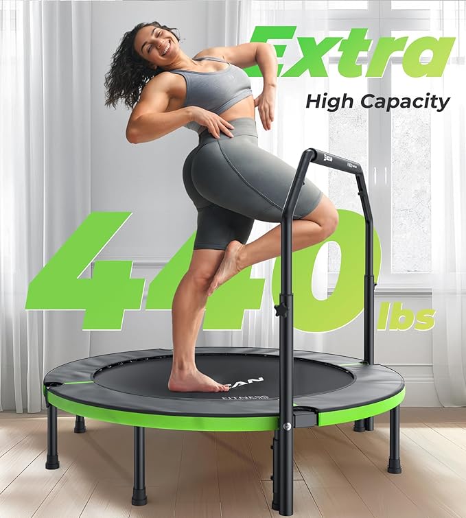 BCAN 40"/48" Foldable Mini Trampoline 330lbs/440lbs