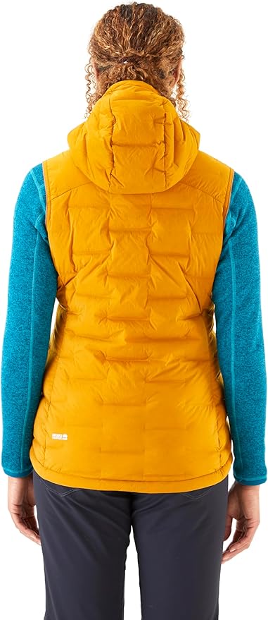 Rab Women's Cubit Stretch Down Insulated Lightweight Vest for Hiking, Climbing, and Skiing
