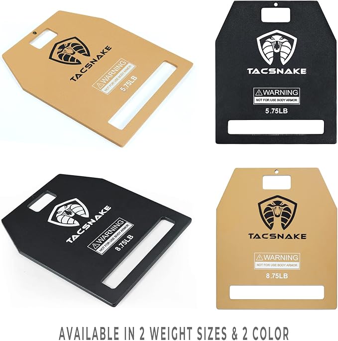 Tacsnake Weight Vest Plates 5.75 LB/ 8.75 LB/ 14.75 LB