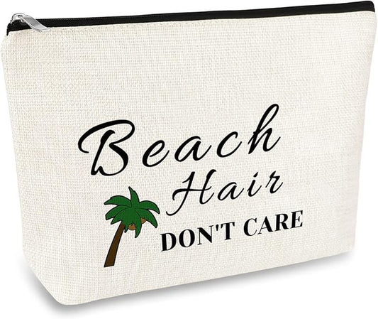 Beach Lover Gifts Makeup Bags Beach Gifts for Women Beach Cosmetic Bag Beach Themed Gifts for Girls Her Beach Travel Makeup Pouch Vacation Ocean Themed Gifts for Beach Lover Friends Birthday Gifts