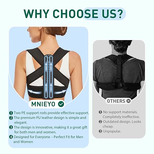 Posture Corrector for Women, Back Brace Posture Corrector Neck Hump, Back Support for Men and Women - Upper Back Pain Relief, Improve Posture, Correct Hunchback, Slouching, Kyphosis(XL)