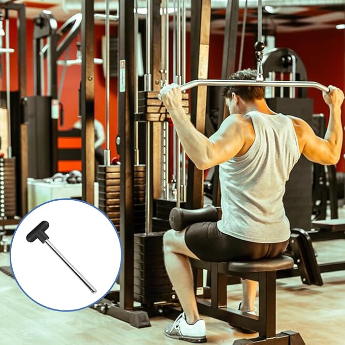 Fitness Universal Weight Stack Pin, Gym Pin Heavy Duty Replacement, Pin Tensile 3/8 Inch Diameter 5-1/2" Locking Space Weight Machine Pin for Home Gym Exercise Machine Parts & Accessories