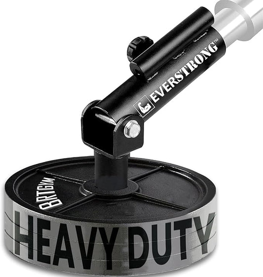 EVERSTRONG T Bar Row Attachment with V Bar Attachment Landmine Handle - 360 Swivel Landmine Attachment for Barbell for Full-Body Workout in Home Gym - Small Spaces - Deadlifts Squats Landmine Stand