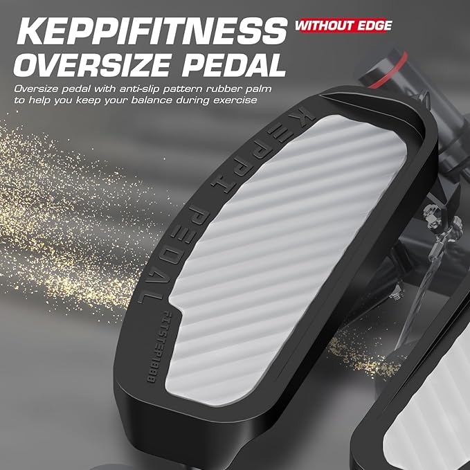 KeppiFitness Steppers for Exercise at Home, Stair Stepper for Home Gym with 350LB/400LB Capacity, Mini Stepper with Resistance Bands for Cardio Full Body Workout