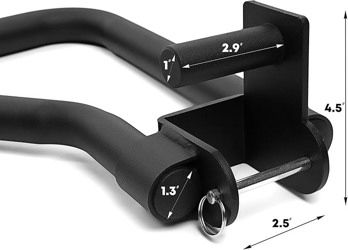 Dip Bar Attachment for Squat & Power Rack 2x2-2.5x2.5-3x3 Inches 1-Inch Hole