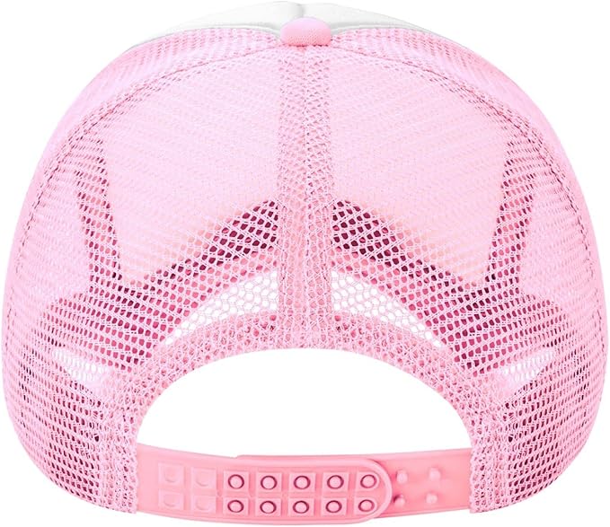 Put It On My Husband's Tab Drinking Trucker Hat - Funny Pink Trucker Hat for Women and Men