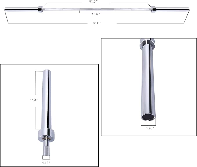 Signature Fitness Olympic Bar for Weightlifting and Power