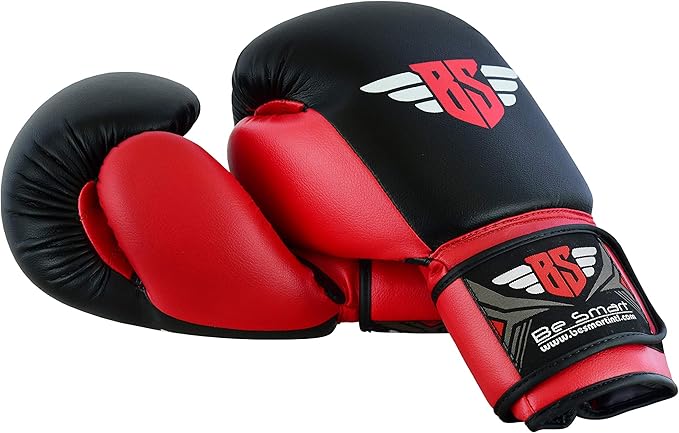 Be Smart Kids Boxing Gloves 4-12 Years 4oz 6oz Training Gloves for Children Sparring Youth Boxing Gloves Junior Training Mitts Punch PU Leather MMA Muay Thai Kick Boxing