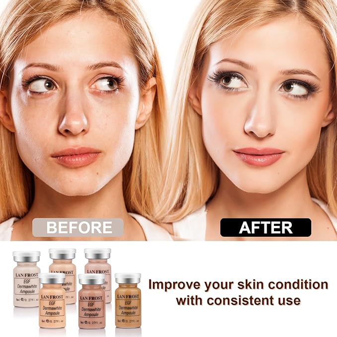 BB Glow Starter Kit Hyaluronic Acid Serum Foundation Skincare Mix Kit 0.27oz Hyaluronic Acid Ampoule and Essence Foundation 12 Vials Glow Pigment Skincare Kit (Multicolor)