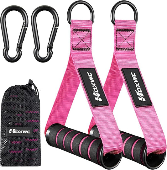 Cable Handles Gym Equipment, Heavy Duty Resistance Band Handles, Replacement Exercise Handles for Cable Machine, Pulley System, Strength Trainer, Pull Down Workout, Home Gym Cable Attachments