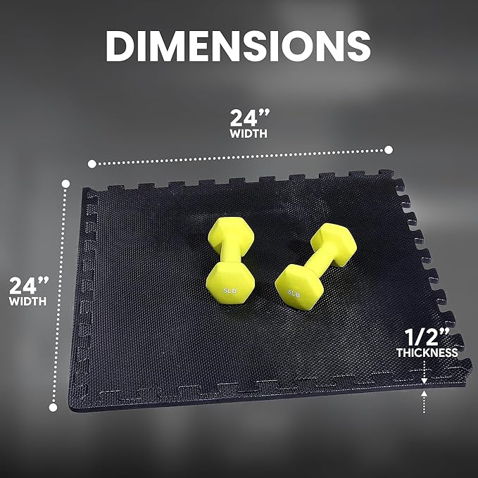 BalanceFrom Puzzle Exercise Mat with EVA Foam Interlocking