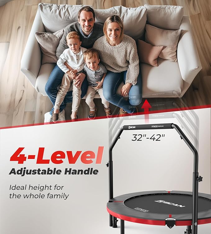 BCAN 40"/48" Foldable Mini Trampoline 330lbs/440lbs