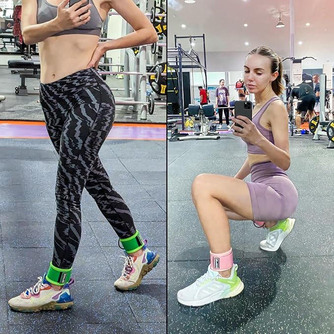 Ankle Straps for Working Out - Revitalize Your Lower Body Sculpting with Comfortable and Durable Ankle Strap for Cable Machine Pair - LiteMotion by FIGHTECH