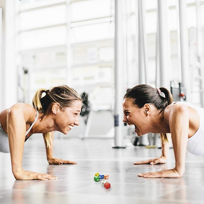 Quick Sweat Fitness Dice. Bodyweight Exercise Workout Game.