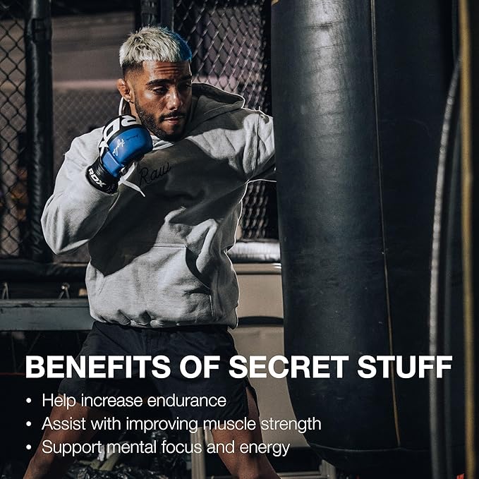 RAW Christopher's Secret Stuff Pre Workout Powder, Thavage (Tastes Like Winning) - Chris Bumstead CBUM Preworkout Supplement for Men & Women - Working Out, Hydration & Energy - 40 Servings