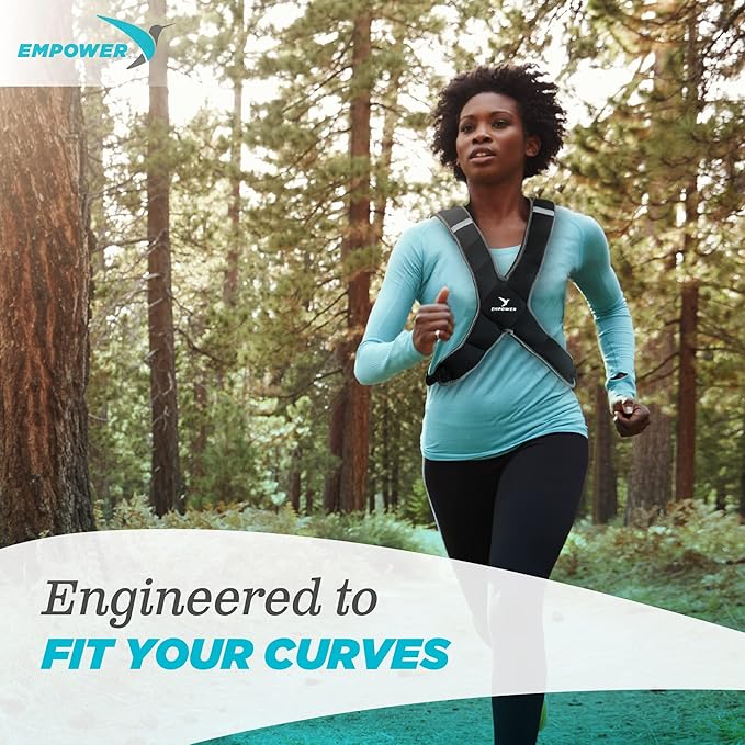 Empower Weighted Walking Vest for Women – Strengthen Muscles, Boost Bone Health, and Burn More Calories (fixed 8lbs, adjustable 4-10lbs or 10-16lbs)