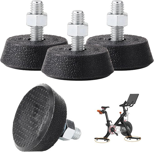 Replacement Excerise Bike Leveling Screw Foot Pads 3/8 in for peleton Bike Stabilizer Feet