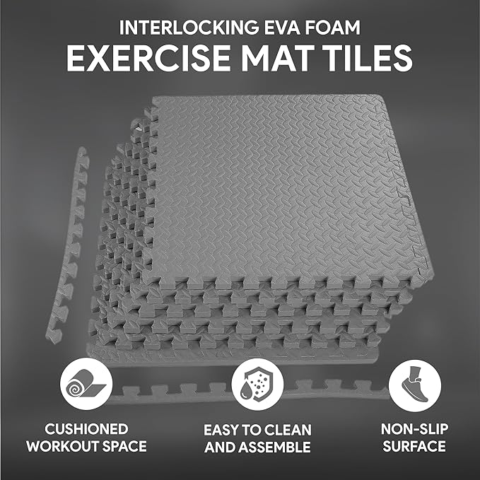 BalanceFrom Puzzle Exercise Mat with EVA Foam Interlocking