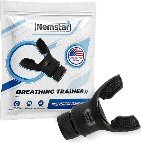 Breathing Trainer Exercise Device - Respiratory Exerciser Device with Adjustable Valve - Exercise Diaphragm and Core Trainer Device o2 Trainer